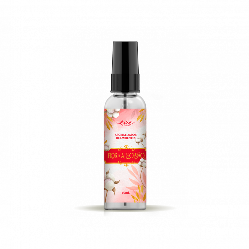 SPRAY AMBIENTE FLOR DE ALGODÃO 60ml (COM NEUTRALIZADOR DE MAUS ODORES)